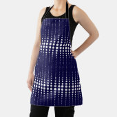 Abstracte moderne , stijlvolle marinewitte lijnen  schort (Insitu)