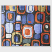 Abstracte moderne stripes pasteelhout #2 cadeaupapier (Vlak)