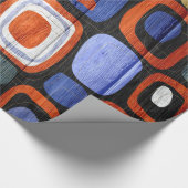 Abstracte moderne stripes pasteelhout #2 cadeaupapier (Hoek)