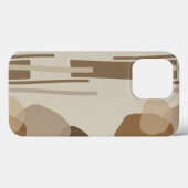 Abstracte moderne terracotta vormen Case-Mate iPhone case (Achterkant (horizontaal))