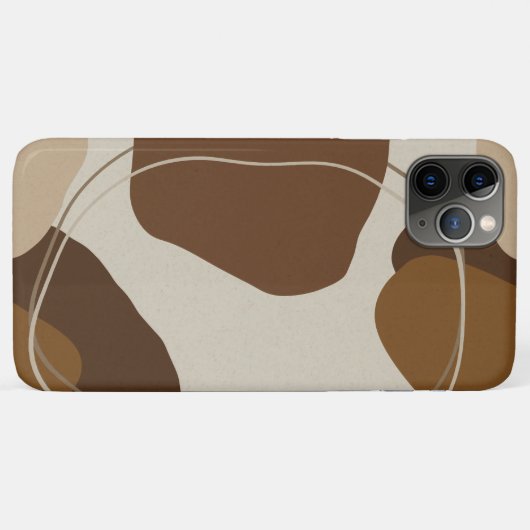 Abstracte moderne terracotta vormen Case-Mate iPhone case (Achterkant (horizontaal))