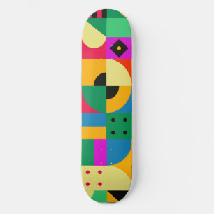 Abstracte moderne tuin skateboard