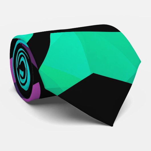 Abstracte moderne, veelhoekige, geometrische dar stropdas (Opgerold)