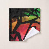 Abstracte moderne veelhoekige graffiti geometrisch bad handdoek (Wasdoekje)