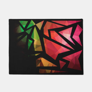 Abstracte moderne veelhoekige graffiti geometrisch deurmat