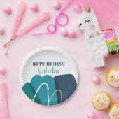 Abstracte moderne verjaardag papieren bordje (Feest)