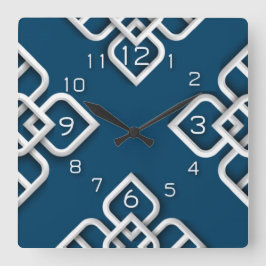 Abstracte moderne vierkante klok