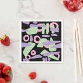 Abstracte moderne vormen servet (Insitu)