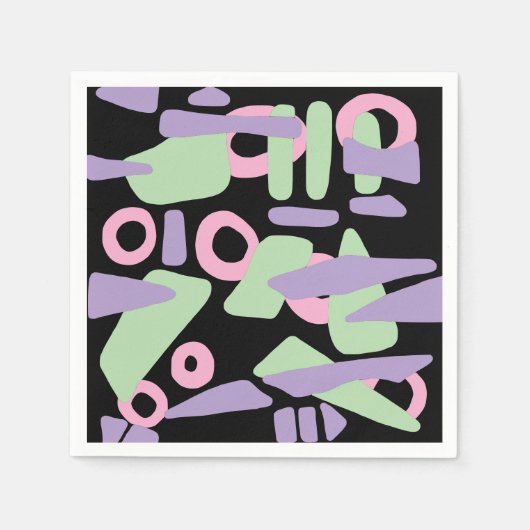 Abstracte moderne vormen servet (Voorkant)