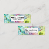 Abstracte Moderne Waterverf van de Splashes van CO Mini Visitekaartje (Voorkant / Achterkant)