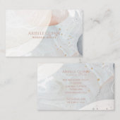 Abstracte moderne Waterverf vormt aardse texturen Visitekaartje (Voorkant / Achterkant)