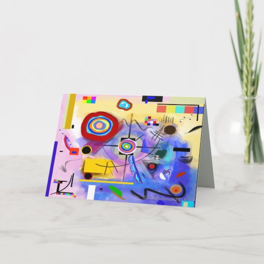 Abstracte moderne wenskaart kaart (Voorkant)