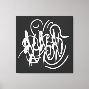 Abstracte moderne witte geometrische lijnen kunst canvas afdruk
