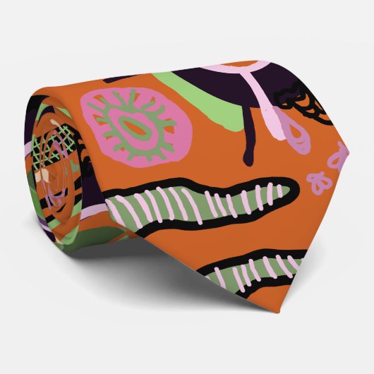 Abstracte modus stropdas (Opgerold)