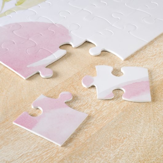 Abstracte moeder en kind inkt en waterverf legpuzzel (Zijkant)