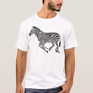 Abstracte Moeder Zebras en Kind T-shirt