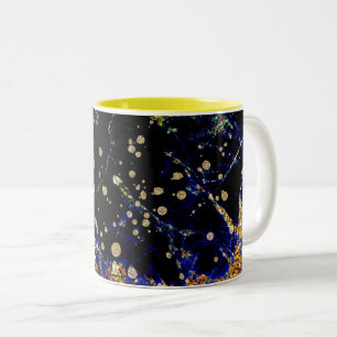 abstracte Mok van het galaxy Two-Tone Coffee-patro