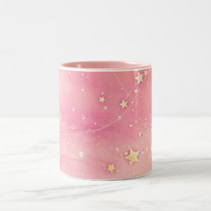 abstracte Mok van het galaxy Two-Tone Coffee-patro