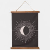 Abstracte Mon Burst Eclipse Hangend Wandkleed (Voorkant)