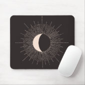 Abstracte Mon Burst Eclipse Muismat (Met muis)