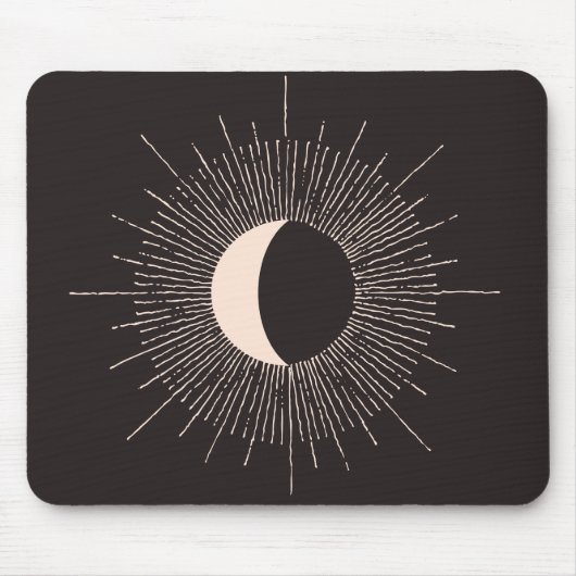Abstracte Mon Burst Eclipse Muismat (Voorkant)