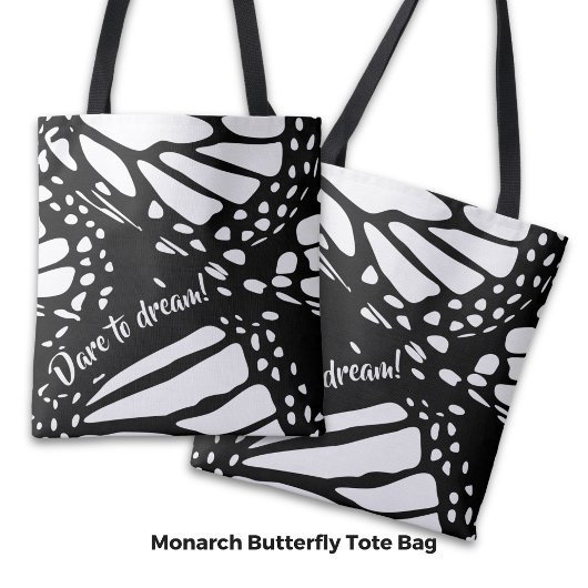Abstracte Monarch Butterfly Wing - Dare to Dream! Draagtas