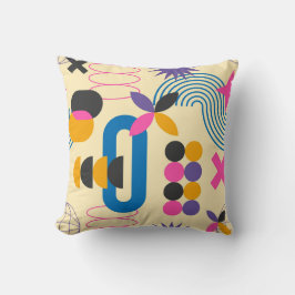 Abstracte mooie kleurrijke geometrische patronen kussen