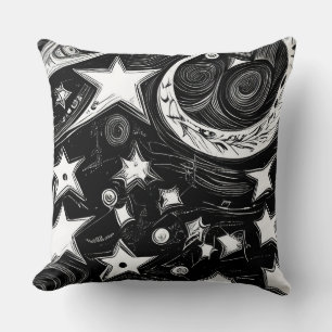 Abstracte moon en sterren kussen