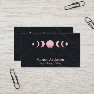 Abstracte Moon Phase Gold Spirituele Energie Heile Visitekaartje