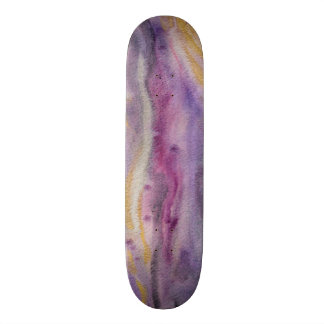 Abstracte moonglow Gold-verf Skateboard