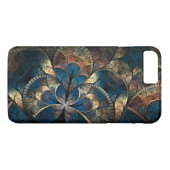 Abstracte Mosaic Blues iPhone 7 Pluss Case-Mate iPhone Case (Achterkant (Horizontaal))