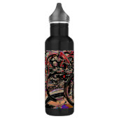 Abstracte motorfles waterfles (Links)