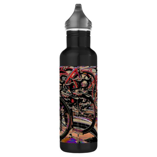 Abstracte motorfles waterfles (Rechts)