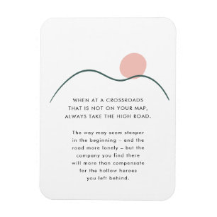 Abstracte Mountain Sun haalt de hoge prijs op de w Magneet