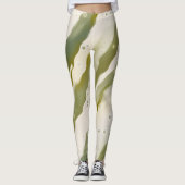 Abstracte mousserende groene Creative Flow Art Leggings (Voorkant)