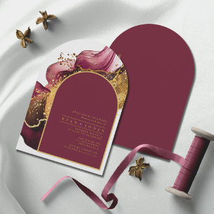 Abstracte Mousserende Vrijgezellenfeest Rode Boog Kaart