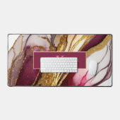 Abstracte Mousserende Wijn Rode ID1018 Bureaumat (Keyboard & Muis)