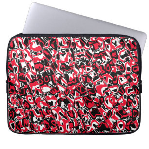 Abstracte mozaïek laptop sleeve