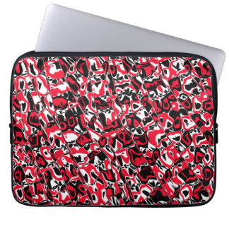 Abstracte mozaïek laptop sleeve