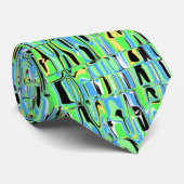 Abstracte mozaïek stropdas (Opgerold)