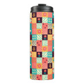 Abstracte mozaïek thermosbeker (Voorkant)