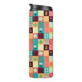 Abstracte mozaïek thermosbeker (Geroteerd rechts)