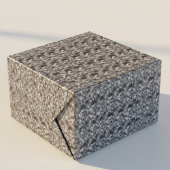 Abstracte mozaïek, zwart en grijs cadeaupapier