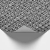 Abstracte mozaïek, zwart en grijs cadeaupapier (Hoek)