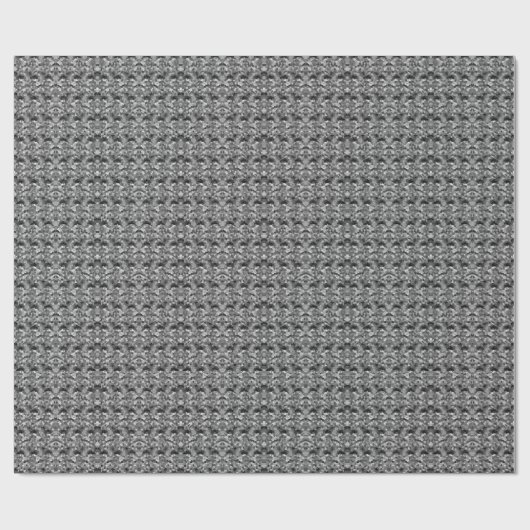 Abstracte mozaïek, zwart en grijs cadeaupapier (Vlak)
