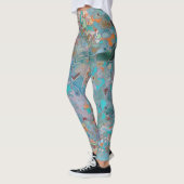 Abstracte mozaïekachtige kunst leggings (Links)