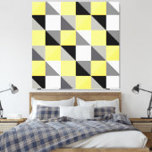 Abstracte mozaïekcanvas afdrukken (Insitu (Slaapkamer))