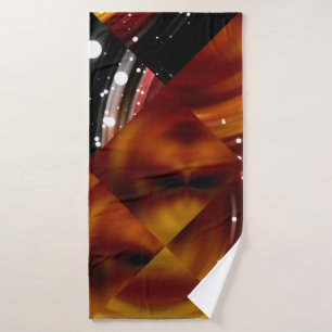 Abstracte mozaïekgeometrische meerkleurige backgro badhanddoek