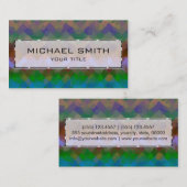 Abstracte mozaïekkunst #17 visitekaartje (Voorkant / Achterkant)