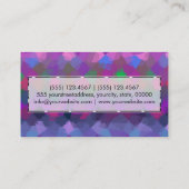 Abstracte mozaïekkunst #28 visitekaartje (Achterkant)